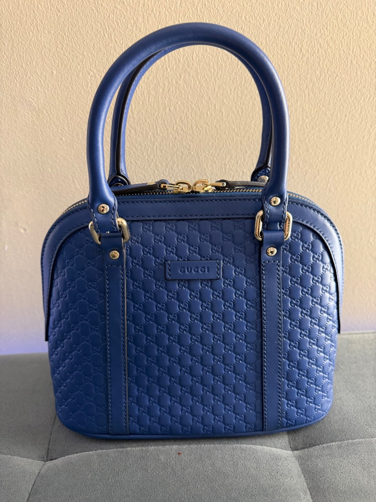 Gucci Guccissima Dome hand and shoulder bag Blue